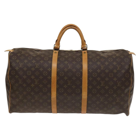 LOUIS VUITTON Monogram Keepall 60 Boston Bag M41422 LV Auth 125679