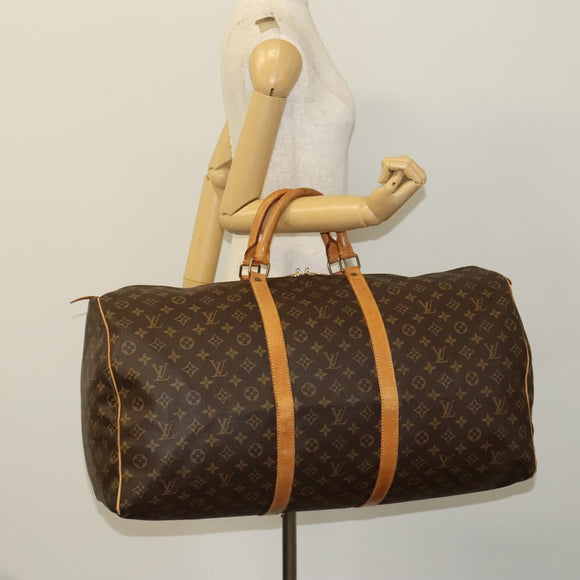 LOUIS VUITTON Monogram Keepall 60 Boston Bag M41422 LV Auth 125679