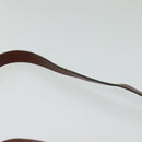 Christian Dior Shoulder Bag Leather Brown Gold Auth 125686-8