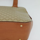 CELINE Macadam Canvas Hand Bag PVC 2way Beige Gold Auth 125690-14