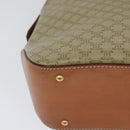 CELINE Macadam Canvas Hand Bag PVC 2way Beige Gold Auth 125690-15