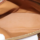 CELINE Macadam Canvas Hand Bag PVC 2way Beige Gold Auth 125690-11
