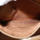CELINE Macadam Canvas Hand Bag PVC 2way Beige Gold Auth 125690-20