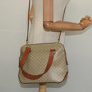 CELINE Macadam Canvas Hand Bag PVC 2way Beige Gold Auth 125690-22