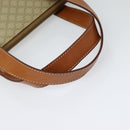 CELINE Macadam Canvas Hand Bag PVC 2way Beige Gold Auth 125690-7