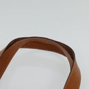 CELINE Macadam Canvas Hand Bag PVC 2way Beige Gold Auth 125690-8
