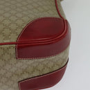 CELINE Macadam Canvas Shoulder Bag Beige Gold Auth 125691-16