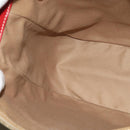 CELINE Macadam Canvas Shoulder Bag Beige Gold Auth 125691-19