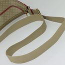 CELINE Macadam Canvas Shoulder Bag Beige Gold Auth 125691-7