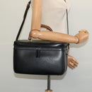 GUCCI Bamboo Hand Bag Leather 2way Black Gold 013 2122 2491 Auth 125704-22