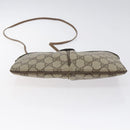 GUCCI GG Supreme Web Sherry Line Bag PVC Beige Gold 904 02 047 Auth 125707-5