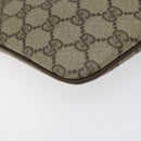 GUCCI GG Supreme Web Sherry Line Bag PVC Beige Gold 904 02 047 Auth 125707-16