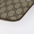 GUCCI GG Supreme Web Sherry Line Bag PVC Beige Gold 904 02 047 Auth 125707-17