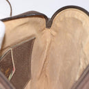 GUCCI GG Supreme Web Sherry Line Bag PVC Beige Gold 904 02 047 Auth 125707-21