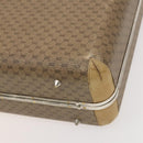 GUCCI Micro GG Supreme Attache case Hand Bag PVC Beige Auth 125708-16
