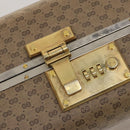 GUCCI Micro GG Supreme Attache case Hand Bag PVC Beige Auth 125708-9