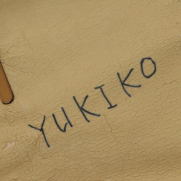 GUCCI Micro GG Supreme Attache case Hand Bag PVC Beige Auth 125708