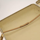 GUCCI Micro GG Supreme Attache case Hand Bag PVC Beige Auth 125708-22