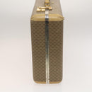 GUCCI Micro GG Supreme Attache case Hand Bag PVC Beige Auth 125708-3
