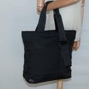 Salvatore Ferragamo Tote Bag Canvas Black Auth 125709-22