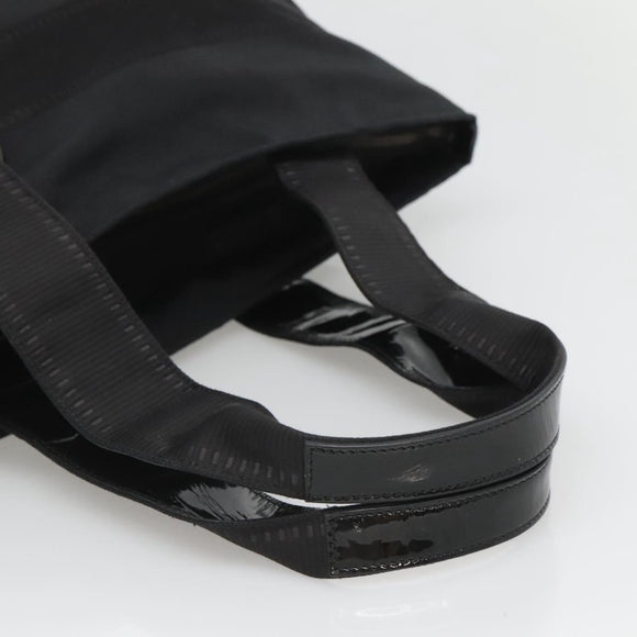 Salvatore Ferragamo Tote Bag Canvas Black Auth 125709