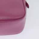 Salvatore Ferragamo Chain Shoulder Bag Safiano Leather Pink Gold Auth 125710-16