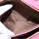 Salvatore Ferragamo Chain Shoulder Bag Safiano Leather Pink Gold Auth 125710-20