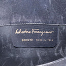Salvatore Ferragamo Tote Bag Leather Black Gold Auth 125712-12