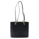 Salvatore Ferragamo Tote Bag Leather Black Gold Auth 125712-13