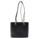 Salvatore Ferragamo Tote Bag Leather Black Gold Auth 125712-2