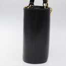 Salvatore Ferragamo Tote Bag Leather Black Gold Auth 125712-3