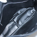 BALLY Hand Bag Leather Black Gold Auth 125714-11