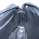 BALLY Hand Bag Leather Black Gold Auth 125714-18