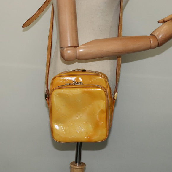 LOUIS VUITTON Monogram Vernis Wooster Shoulder Bag Gris M91036 LV Auth 125716