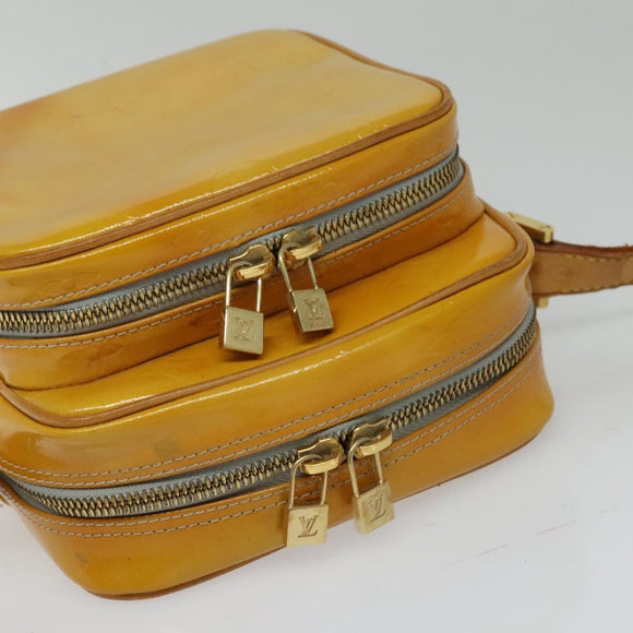 LOUIS VUITTON Monogram Vernis Wooster Shoulder Bag Gris M91036 LV Auth 125716