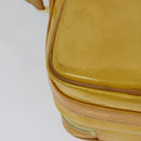 LOUIS VUITTON Monogram Vernis Wooster Bag Lime Yellow M91075 LV Auth 125717-15