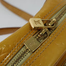 LOUIS VUITTON Monogram Vernis Wooster Bag Lime Yellow M91075 LV Auth 125717-10