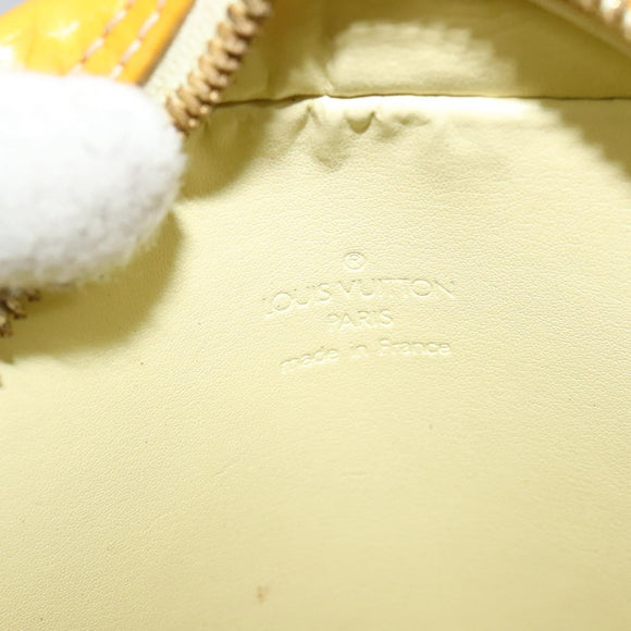LOUIS VUITTON Monogram Vernis Wooster Bag Lime Yellow M91075 LV Auth 125717