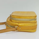 LOUIS VUITTON Monogram Vernis Wooster Bag Lime Yellow M91075 LV Auth 125717-3