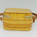 LOUIS VUITTON Monogram Vernis Wooster Bag Lime Yellow M91075 LV Auth 125717-5