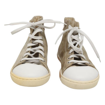 FENDI Sneakers Suede Beige Auth 125724 - 0