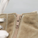 FENDI Sneakers Suede Beige Auth 125724-20