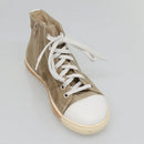 FENDI Sneakers Suede Beige Auth 125724-6