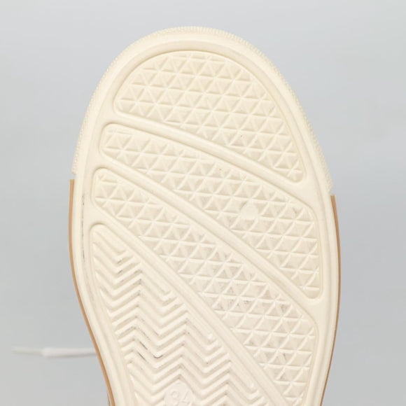 FENDI Sneakers Suede Beige Auth 125724