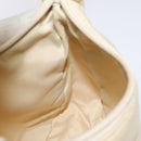 PRADA Hand Bag Nylon Beige Silver Auth 125727-19