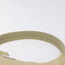 PRADA Hand Bag Nylon Beige Silver Auth 125727-8