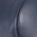 GUCCI Bamboo Hand Bag Leather 2way Blue Gold 387613 Auth 125734-12