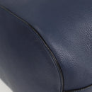 GUCCI Bamboo Hand Bag Leather 2way Blue Gold 387613 Auth 125734-13