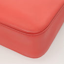 FENDI Chain Shoulder Bag Leather Pink Silver Auth 125738-13