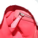 FENDI Chain Shoulder Bag Leather Pink Silver Auth 125738-21